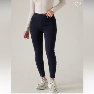 Athleta Blue High-Waisted Leggings for Versatile Style